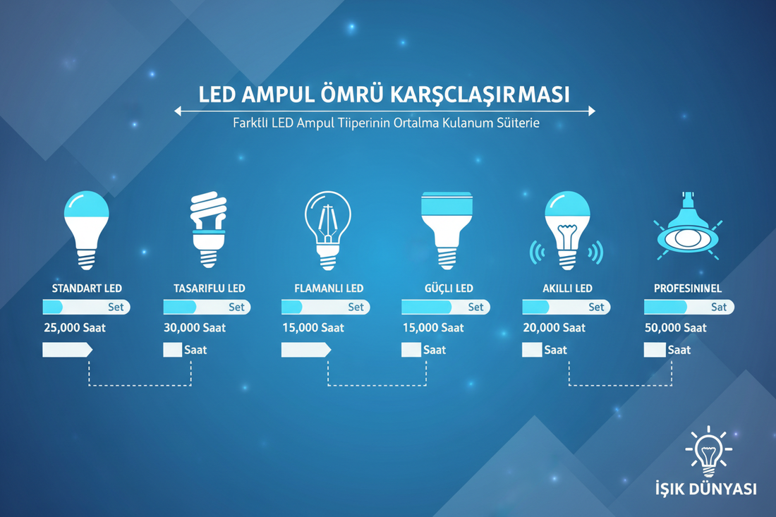 LED Ampül Kaç Saat Dayanır? (Çoğu Kişinin Bilmediği Gerçek Ömür) 2026
