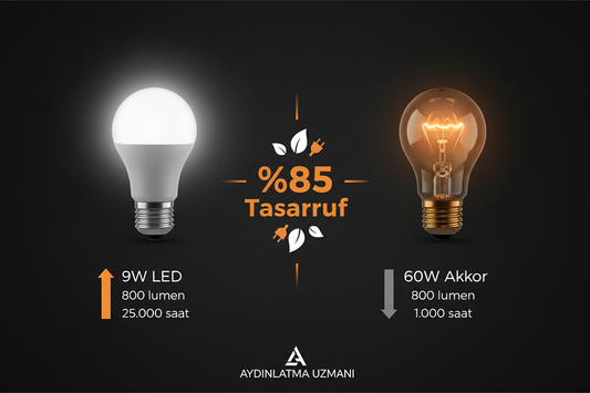 LED mi Akkor Ampül mü? Hangisi Daha Tasarruflu? (Gerçek Karşılaştırma 2026)