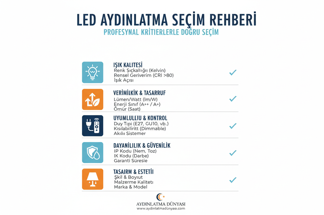 LED Seçerken Dikkat Edilecekler: Profesyonel Satın Alma Rehberi (2026 Güncel)