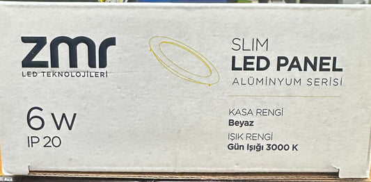 Enerji Aydınlatma 6W LED Spot Armatür with adjustable head, modern white finish, ideal for accent lighting in residential or commercial spaces.