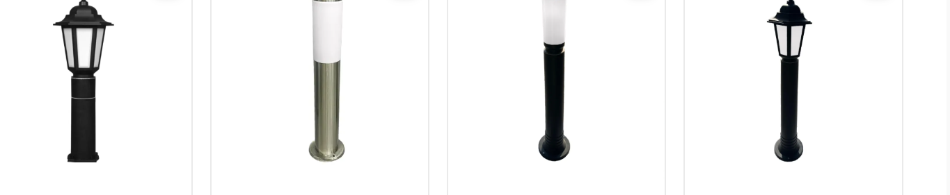 Black traditional LED outdoor garden lantern from Enerji Aydınlatma, designed for elegant exterior illumination.